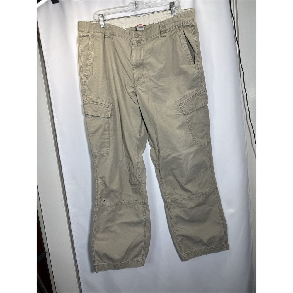 The North Face Paramont Peak Cargo Pants Cotton Hiking Outdoors Sz 40 X 31 Khaki